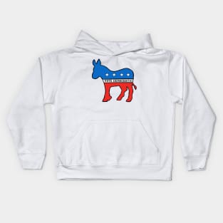 DEMOCRATIC DONKEY MASCOT VOTE DEMOCRAT Kids Hoodie